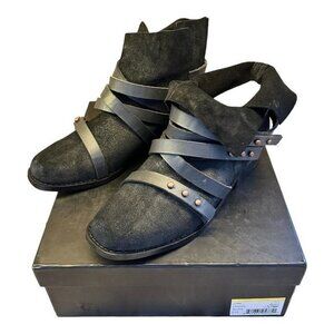 Joe’s Landon Black Suede Ankle Booties-6.5